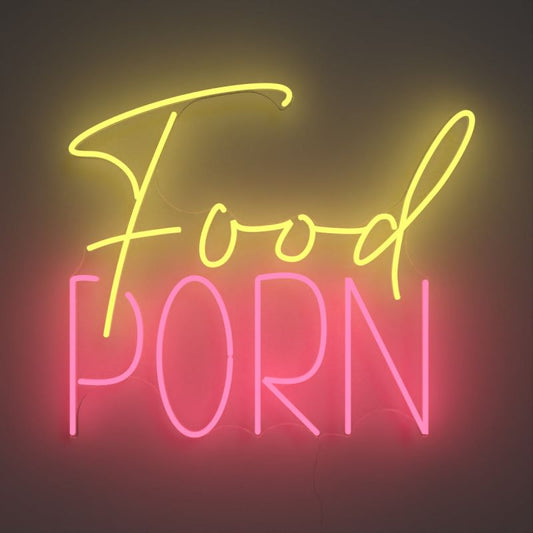 Food Porn Neon Sign