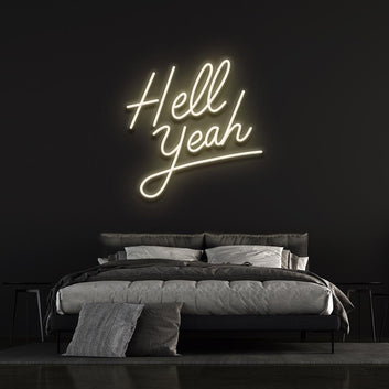 HELL YEAH NEON SIGN