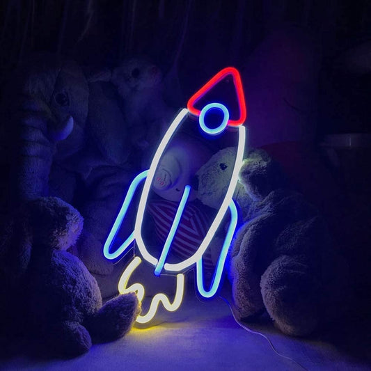 Rocket Neon Sign