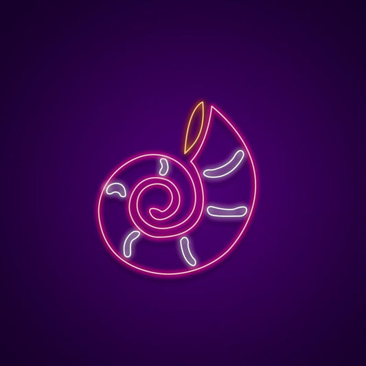 Snail Shell Neon Sign