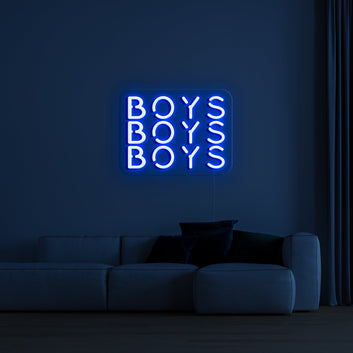 BOYS BOYS BOYS Neon Sign