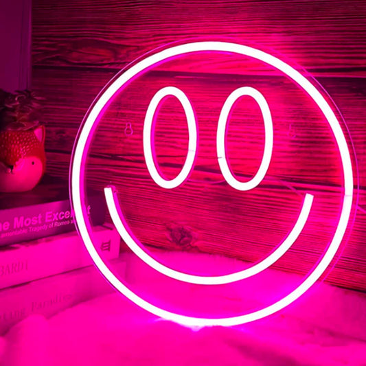 Smile Face Neon Sign Led Neon Light Wall Decor