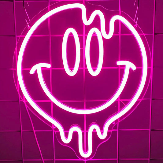 Happy Funny Smile Face Neon Sign