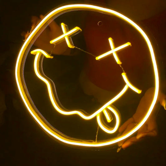 Nirvana Smiley Face LED Neon Sign