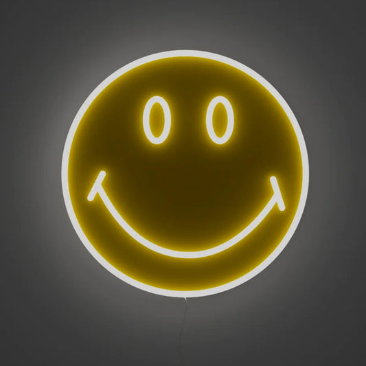 Happy Face Smile Neon Sign