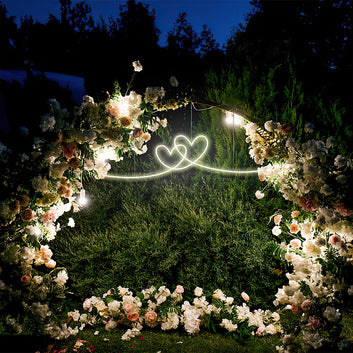 Double Heart Neon Sign
