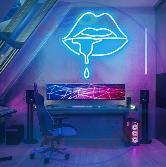 Dripping lips Neon Sign YNeon