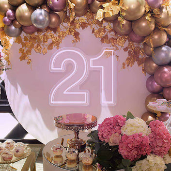 21th Birthday Neon Sign