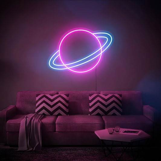 Saturn Planet LED Neon Sign Yneon