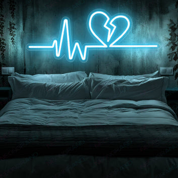 Heartbeats Cardiogram Neon Sign