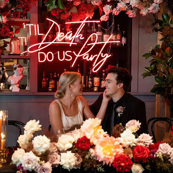 Til Death Do Us Party Led Neon Sign