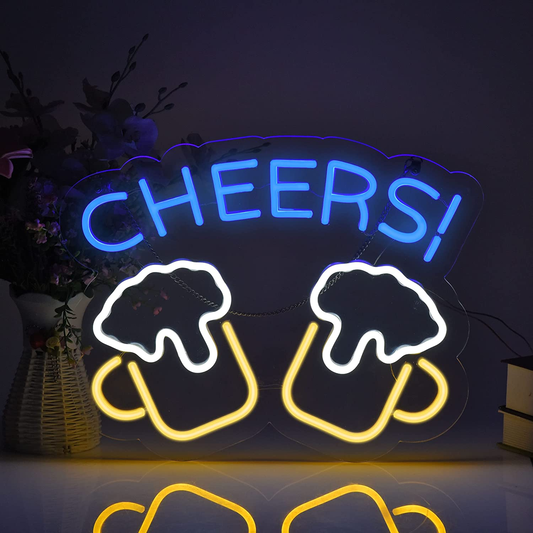 CHEERS LED Beer Neon Sign