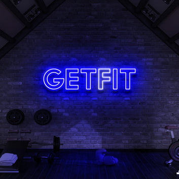 Get Fit (Get It)Neon Sign For Gyms &Fitness Studios