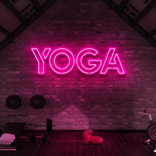 Yoga Neon sign Forgyms&Fitness Studios
