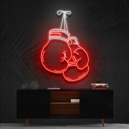 Boxing Gloves Neon Sign