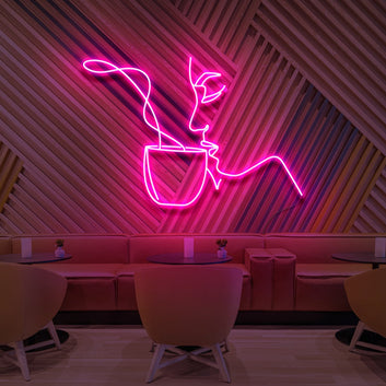 “SIPPINGTEA”NEON SIGN FOR CAFES