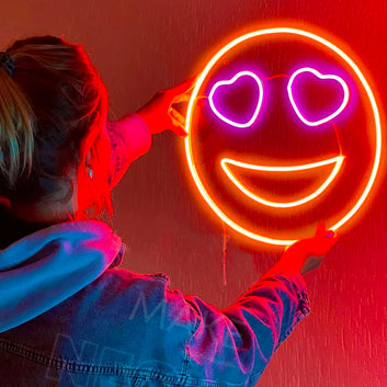 Emoji Smile Neon Sign