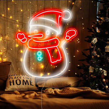 Snowman Neon Sign