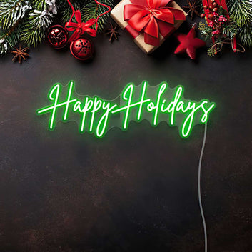 Happy Holidays Light Up Sign