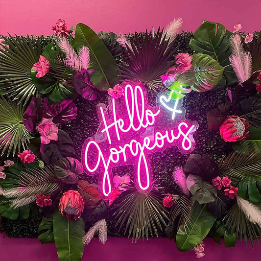 Hello Gorgeous Light Up Sign