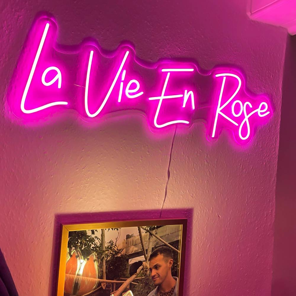La Vie En Rose Neon Sign YNeon