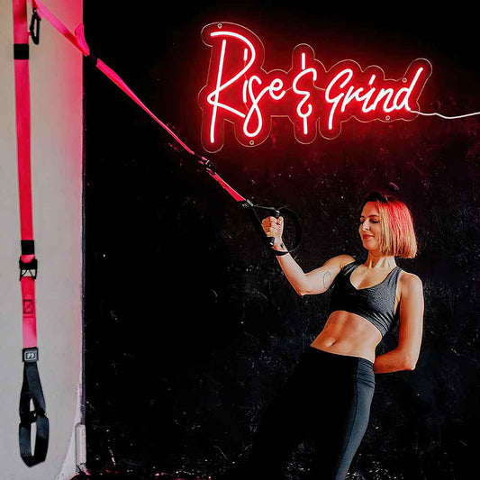 Rise and Grind Neon Sign