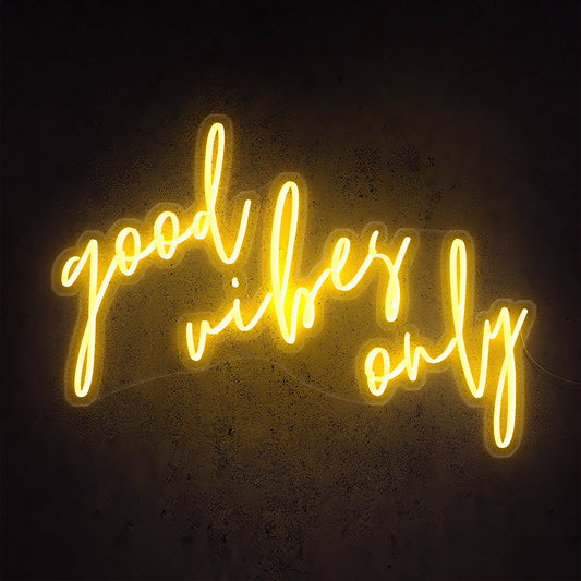 Good Vibes Only LED Neon Sign Yneon