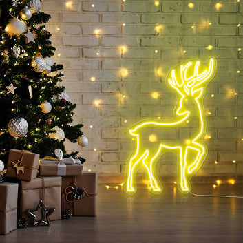 Christmas Reindeer Led Neon Sign