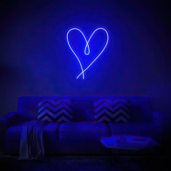 Heart Line Neon Sign