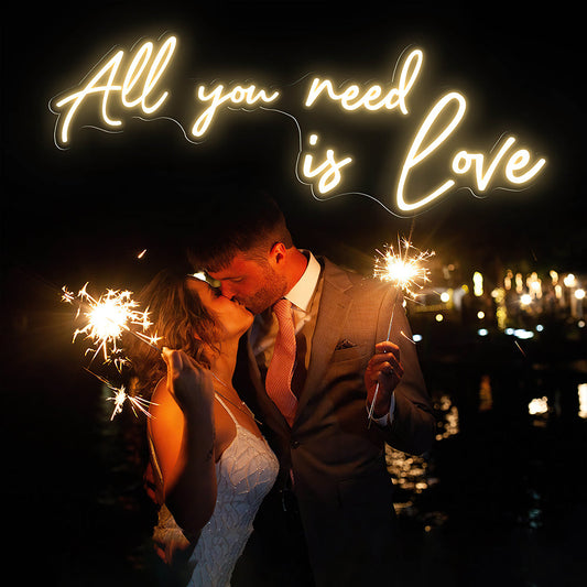 All You Need Is Love Neon Sign For Wedding Decor