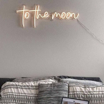 To The Moon Neon Sign