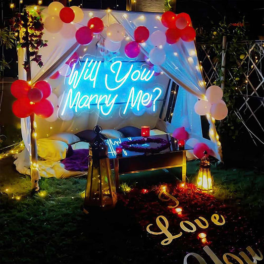 Will You Marry Me Party Neon Signs