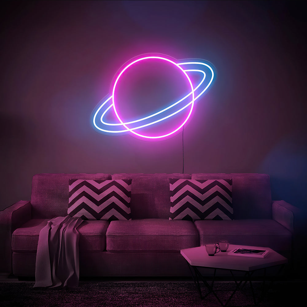 Saturn Planet LED Neon Sign Yneon