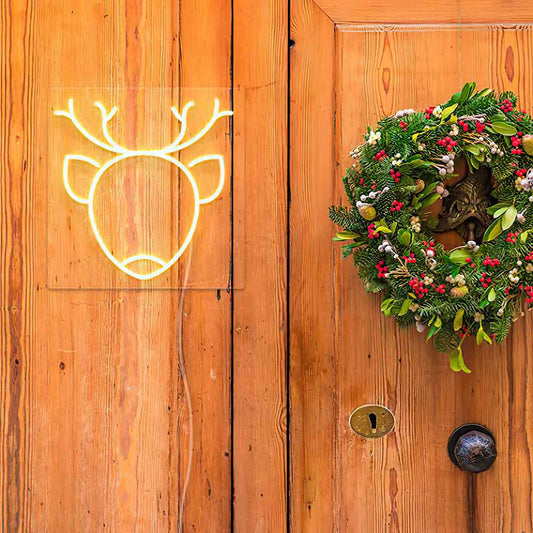 Light Up Reindeer Neon Sign