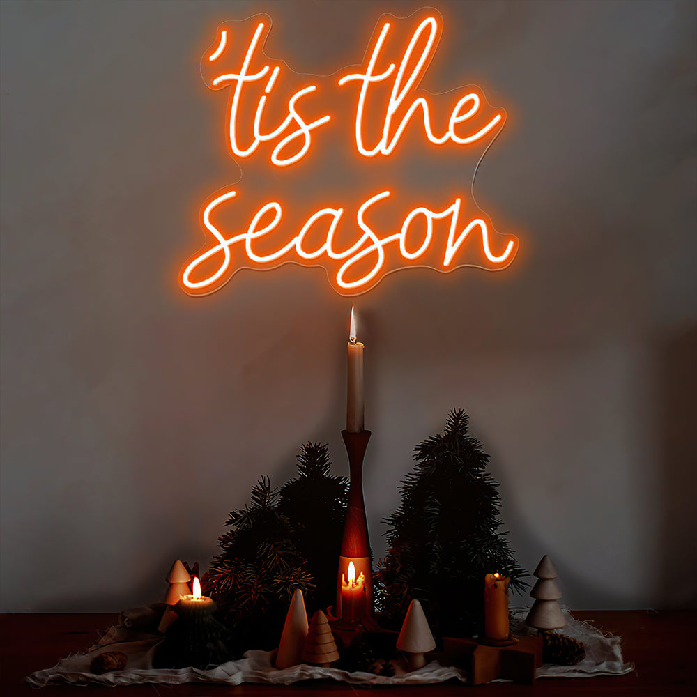 Christmas Tis The Season Neon Sign Yneon
