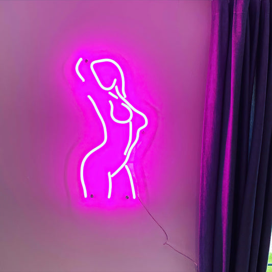 Female Pose Led Neon Sign Home Decor