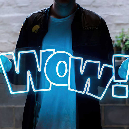 WOW Neon Sign