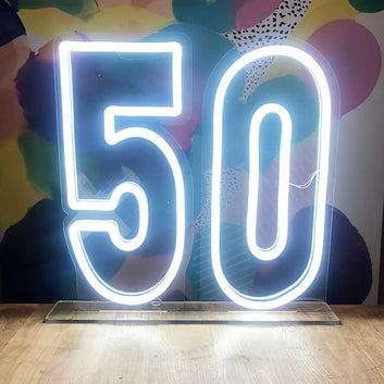 50th Birthday Neon Sign