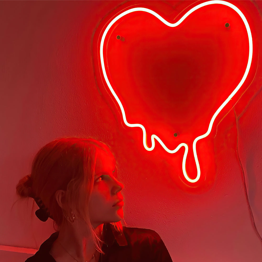 Melting Heart Neon Sign Yneon