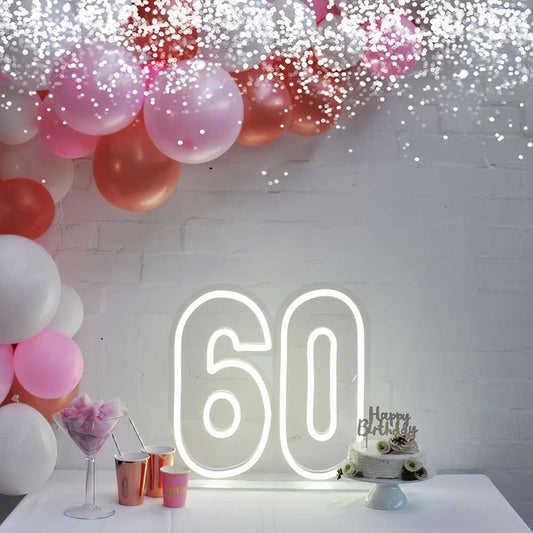 60th Birthday Neon Sign