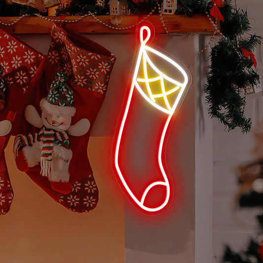 Christmas Socks Neon Sign