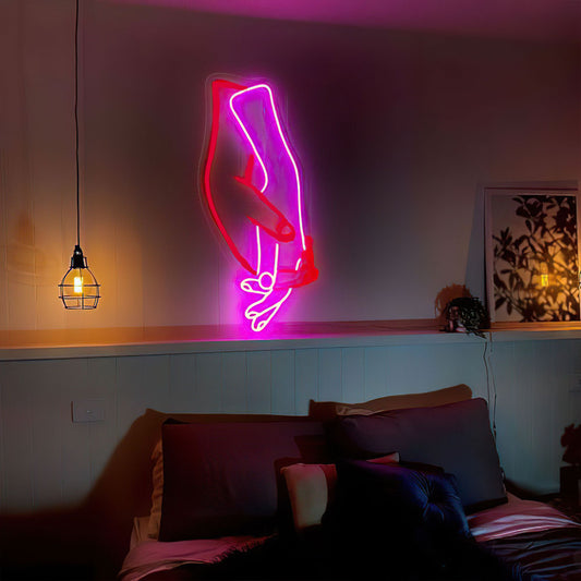 Lovers Holding Hands LED Neon Signs