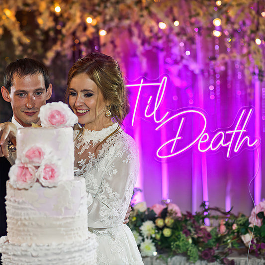 Til Death LED Neon Signs