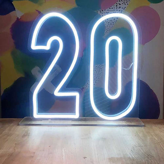 20th Birthday Neon Sign