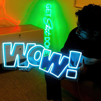 WOW Neon Sign