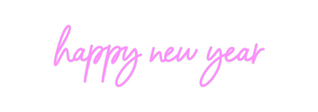 Custom Neon: happy new year