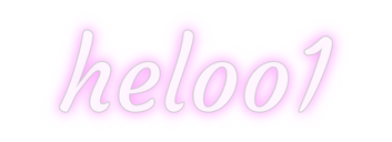 Custom Neon: heloo1