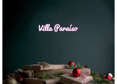 Custom Neon: Villa Paraíso